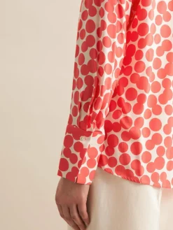 Seidensticker Blusen<Damen Tunika - Punkte lila gepunktet