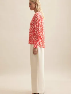 Seidensticker Blusen<Damen Tunika - Punkte lila gepunktet