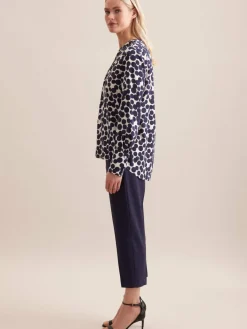 Seidensticker Blusen<Damen Tunika - Punkte blau gepunktet