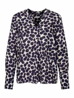 Seidensticker Blusen<Damen Tunika - Punkte blau gepunktet