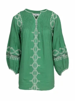 Vicci Germany Blusen<Damen Tunikabluse grün bedruckt