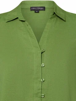 Franco Callegari Blusen<Damen Tunikabluse mit Leinen-Anteil - Winnie erbse uni