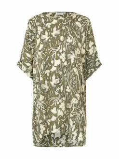 Masai Kleider<Damen Tunikakleid grün gemustert