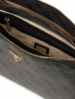 GUESS Taschen & Rucksäcke<Damen Umhängetasche anthrazit gemustert