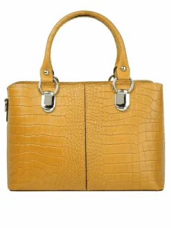 Cluty Taschen & Rucksäcke<Damen Umhängetasche gelb gemustert