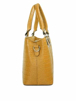 Cluty Taschen & Rucksäcke<Damen Umhängetasche gelb gemustert