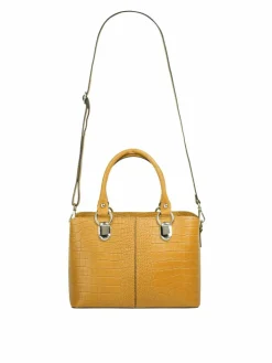 Cluty Taschen & Rucksäcke<Damen Umhängetasche gelb gemustert