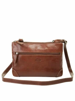 piké Taschen & Rucksäcke<Damen Umhängetasche braun uni