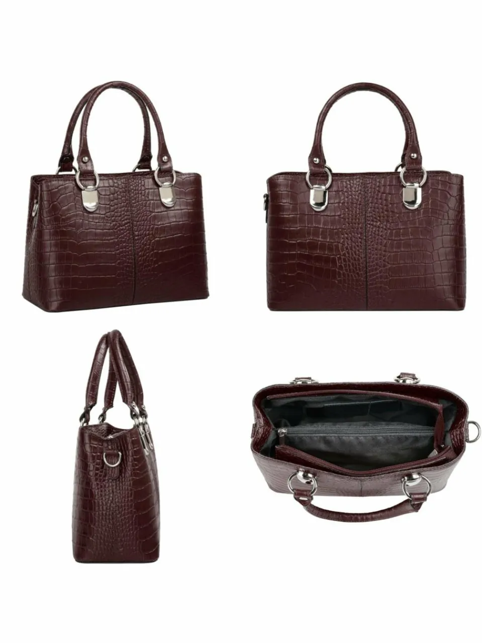 Cluty Taschen & Rucksäcke<Damen Umhängetasche braun gemustert