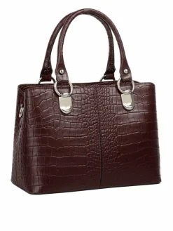 Cluty Taschen & Rucksäcke<Damen Umhängetasche braun gemustert