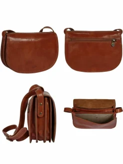 piké Taschen & Rucksäcke<Damen Umhängetasche braun uni