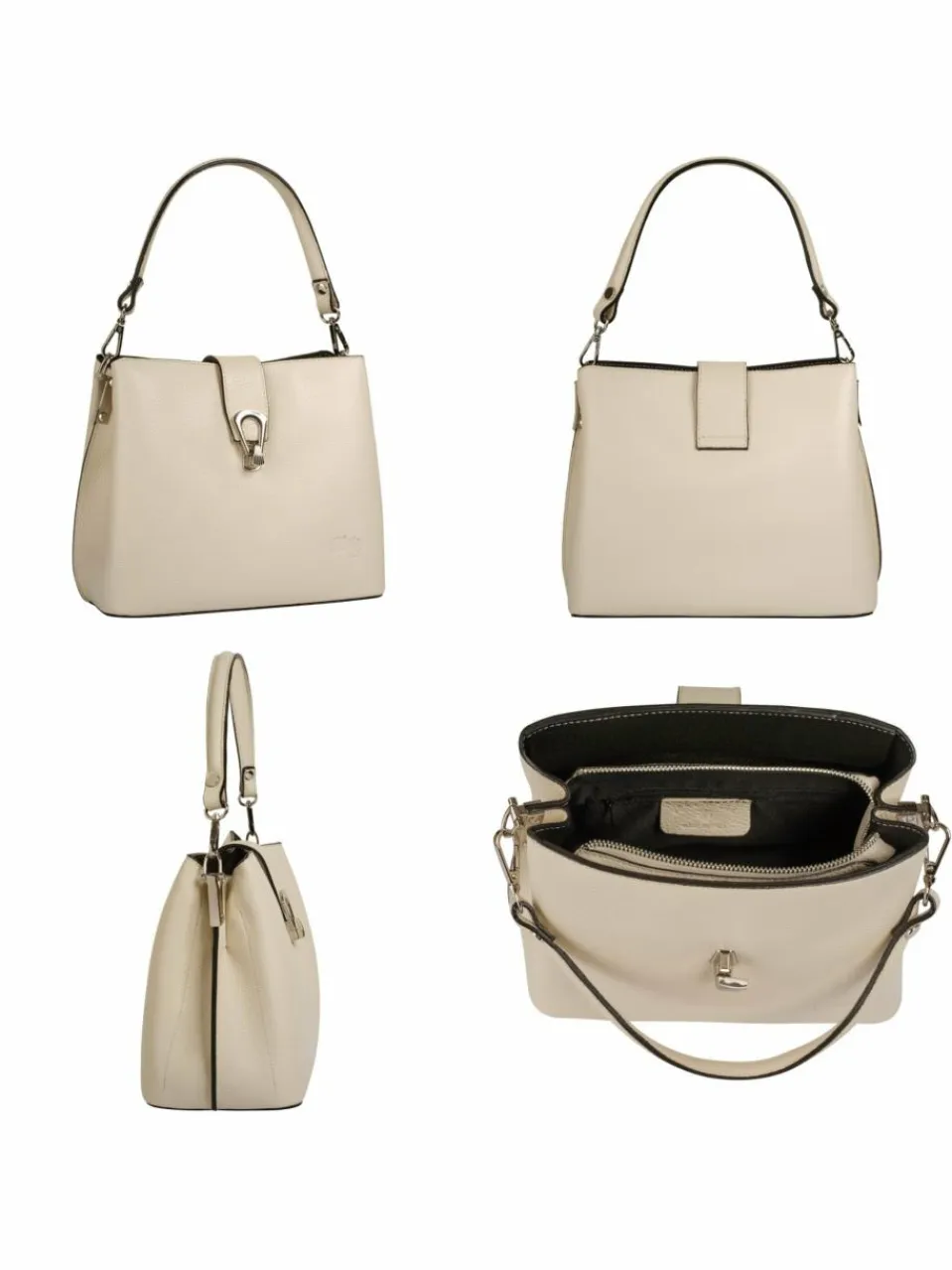 Cluty Taschen & Rucksäcke<Damen Umhängetasche beige uni
