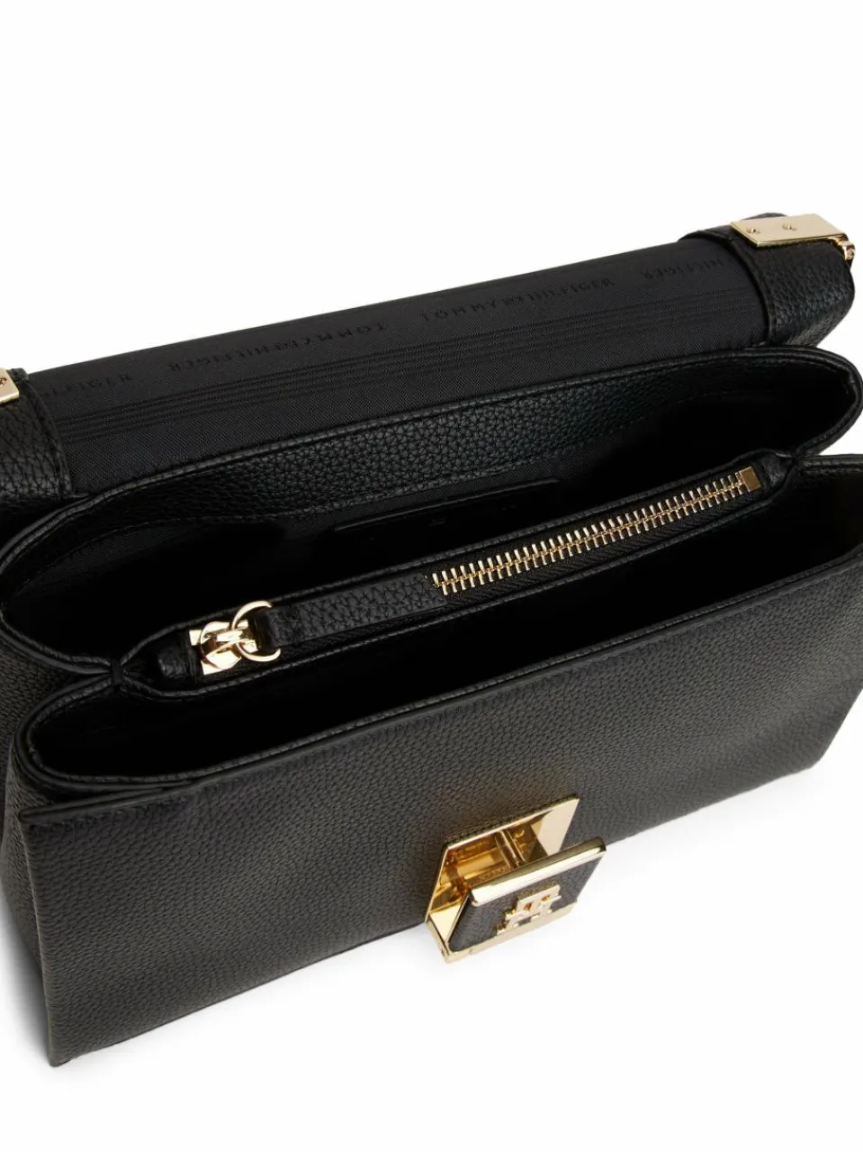 Tommy Hilfiger Taschen & Rucksäcke<Damen Umhängetasche schwarz uni