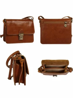 piké Taschen & Rucksäcke<Damen Umhängetasche braun uni