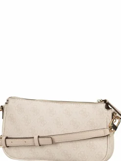GUESS Taschen & Rucksäcke<Damen Umhängetasche - Noelle II Double Pouch CB 72710 Logo weiß uni