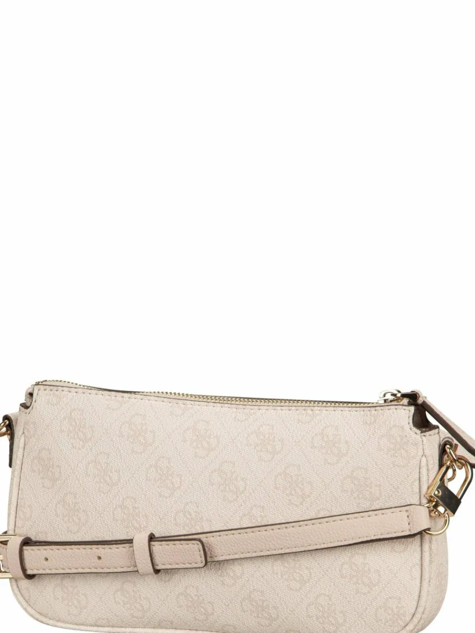 GUESS Taschen & Rucksäcke<Damen Umhängetasche - Noelle II Double Pouch CB 72710 Logo weiß uni