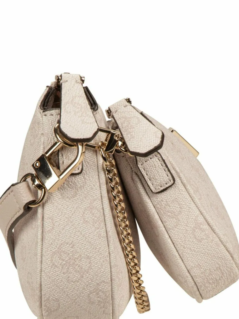 GUESS Taschen & Rucksäcke<Damen Umhängetasche - Noelle II Double Pouch CB 72710 Logo weiß uni