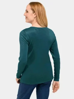 Damen Goldner Pullover & Strickjacken>Damen V-Pullover - Unkomplizierter Pullover mit V-Ausschnitt