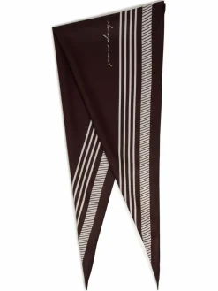 Someday Schals & Tücher<Damen Webschal - Bittie schoko ecru gemustert