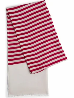 Tommy Hilfiger Schals & Tücher<Damen Webschal - Essential Flag rot ecru gestreift