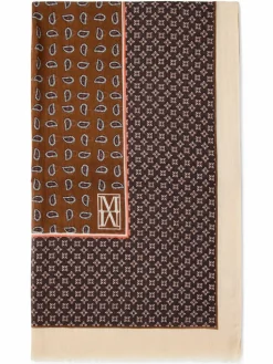 Marc O'Polo Schals & Tücher<Damen Webtuch braun mehrfarbig gemustert