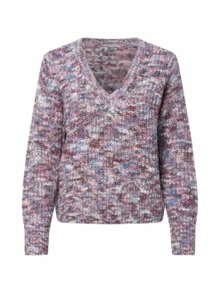 Vila Pullover & Strickjacken<Damen Wendepullover - VIDirma aubergine mehrfarbig meliert