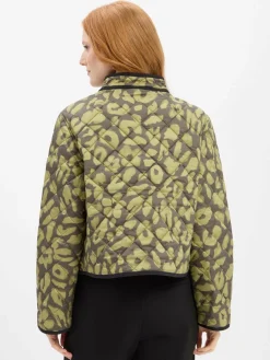 Marc Cain Sports Jacken & Westen<Damen Wende-Steppjacke lind oliv gemustert