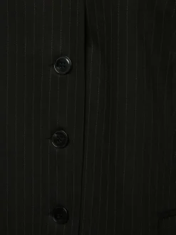 Marie Lund Blazer<Damen Weste schwarz gestreift