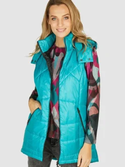 Navigazione Jacken & Westen<Damen Weste türkis uni