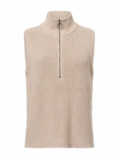 soyaconcept® Pullover & Strickjacken<Damen Weste beige uni