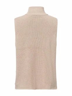 soyaconcept® Pullover & Strickjacken<Damen Weste beige uni