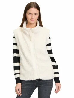 Betty & Co Jacken & Westen<Damen Weste ecru uni