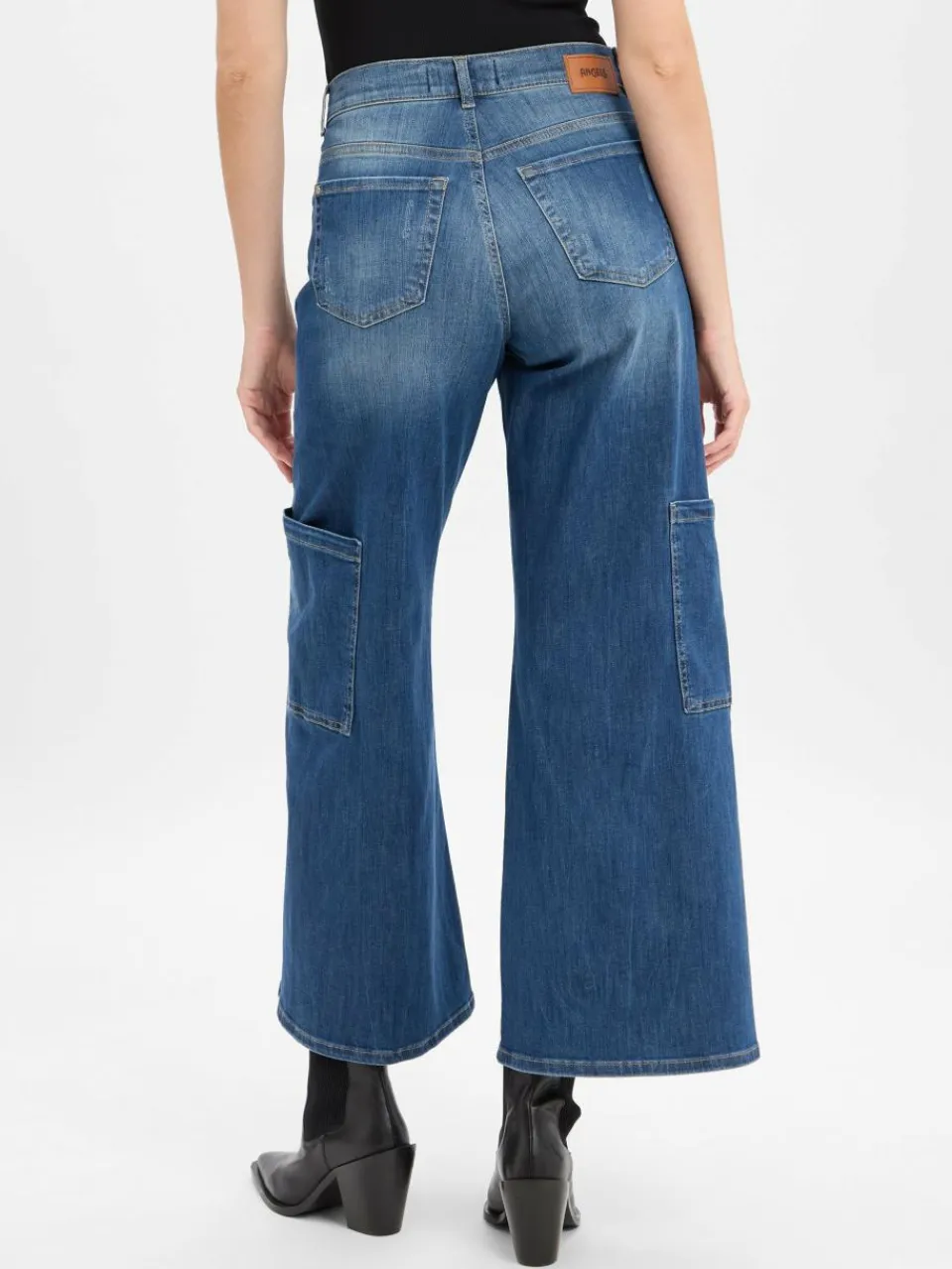Angels Jeans|Hosen<Damen Wide Fit Jeans - Liva medium stone uni