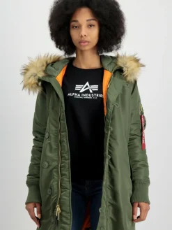 Alpha Industries Jacken & Westen<Damen Winterjacke grün uni