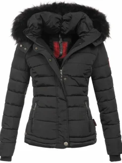 Navahoo Jacken & Westen<Damen Winterjacke - Chloe schwarz uni