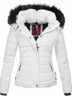 Navahoo Jacken & Westen<Damen Winterjacke - Chloe weiß uni
