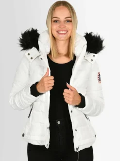 Navahoo Jacken & Westen<Damen Winterjacke - Chloe weiß uni