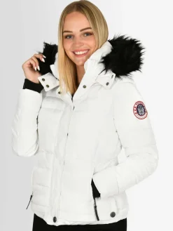 Navahoo Jacken & Westen<Damen Winterjacke - Chloe weiß uni