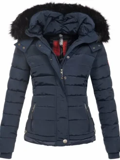 Navahoo Jacken & Westen<Damen Winterjacke - Chloe blau uni