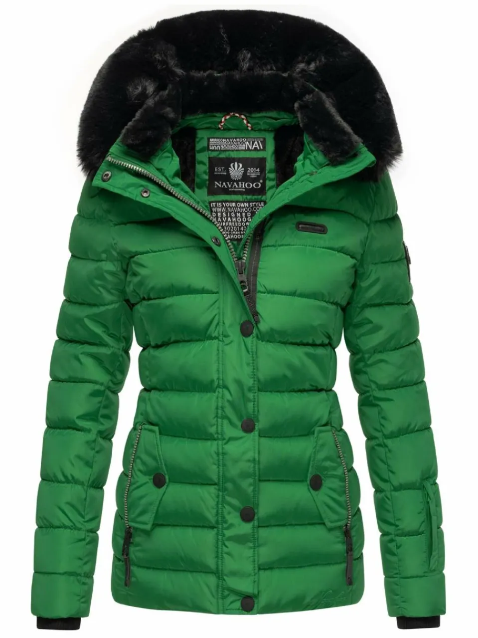 Navahoo Jacken & Westen<Damen Winterjacke - Milianaa grün uni