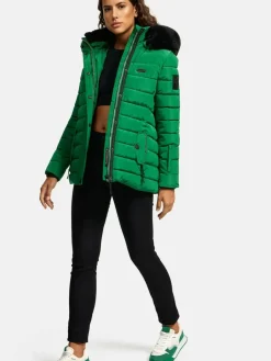 Navahoo Jacken & Westen<Damen Winterjacke - Milianaa grün uni