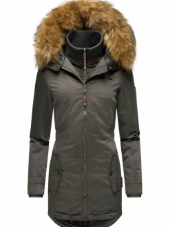 Marikoo Jacken & Westen<Damen Wintermantel - Sanakoo anthrazit uni