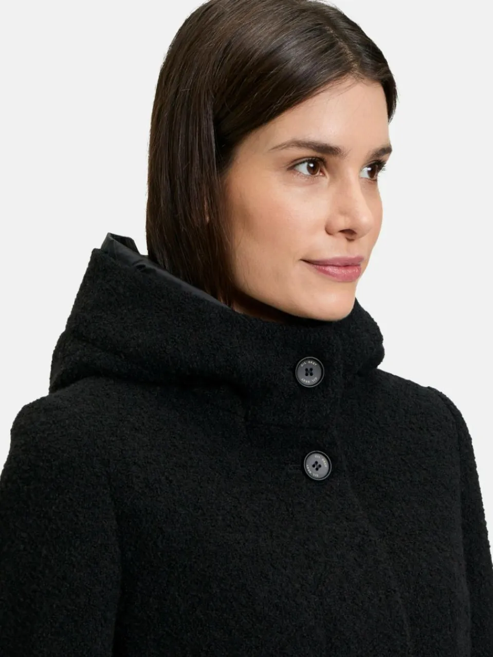 Gil Bret Jacken & Westen<Damen Wolljacke schwarz uni