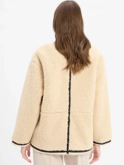 Marie Lund Jacken & Westen<Damen Wolljacke beige uni