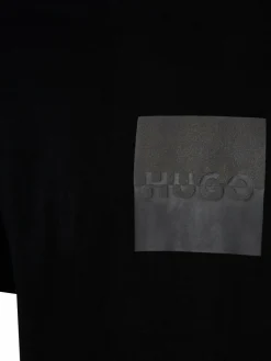 HUGO Shirts<Dusplit schwarz bedruckt