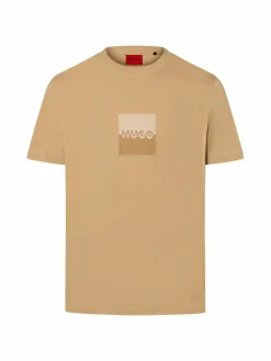 HUGO Shirts<Dusplit beige bedruckt