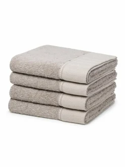 Möve Heimtextilien<Handtuchset 4-teilig - Brooklyn braun uni