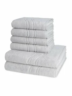 Ross Heimtextilien<Handtuchset 6-teilig - Cashmere feeling grau uni