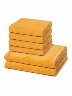 Cawö Heimtextilien<Handtuchset 6-teilig - Lifestyle orange uni