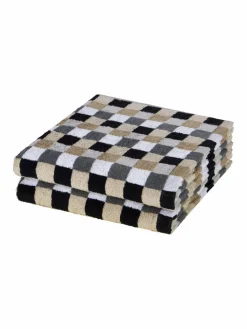 Cawö Heimtextilien<Handtuchset 2-teilig - Lifestyle grau kariert